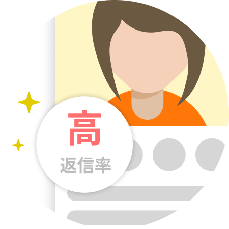 メッセージ返信率表示